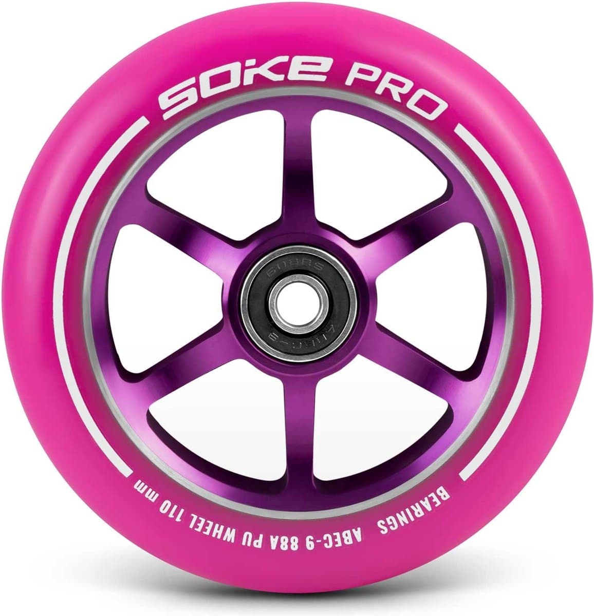 Scooterwielen 110 mm - roze - 2 st