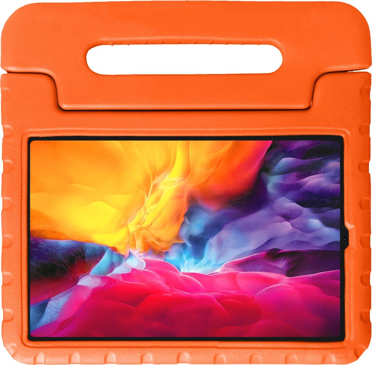 Hoesje - Geschikt voor Apple iPad Pro (2022) - 11 inch - 4e generatie - Kinderhoes Shockproof Bumper - Kidsproof Case - Tablet Hoes - Kinder Hoes Cover - Oranje