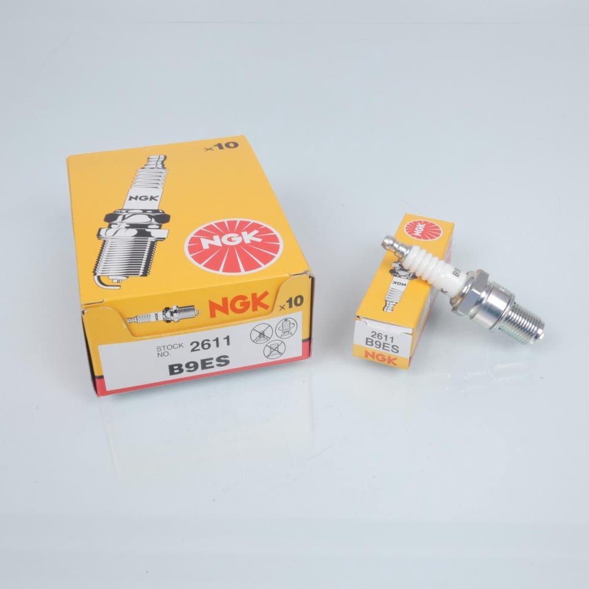 Bougie d'allumage NGK pour Scooter Piaggio 50 Zip Fast Rider 1993 à 1996 B9ES Neuf
