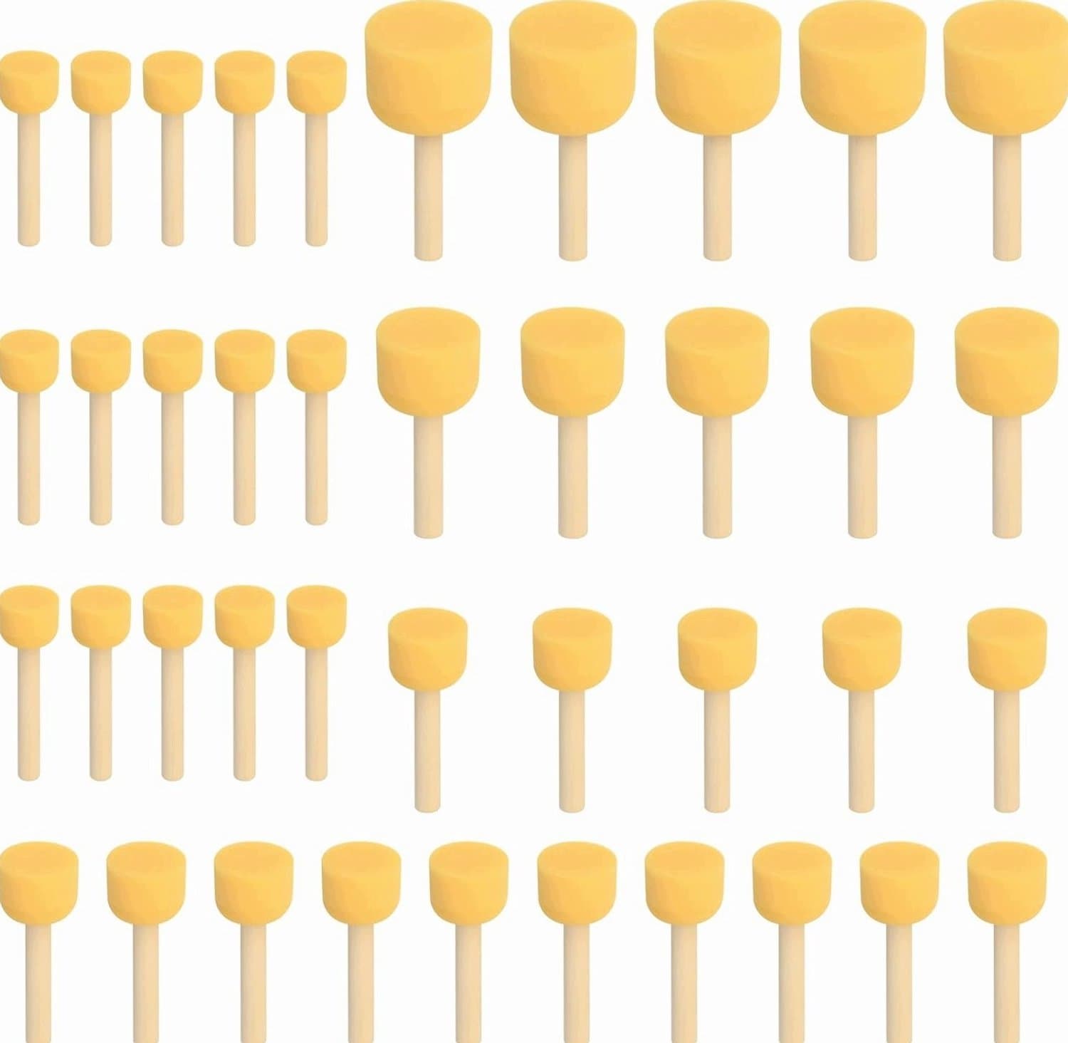 40 Stuks Schuimpenseel Set voor Schilderen, Knutselen en DIY