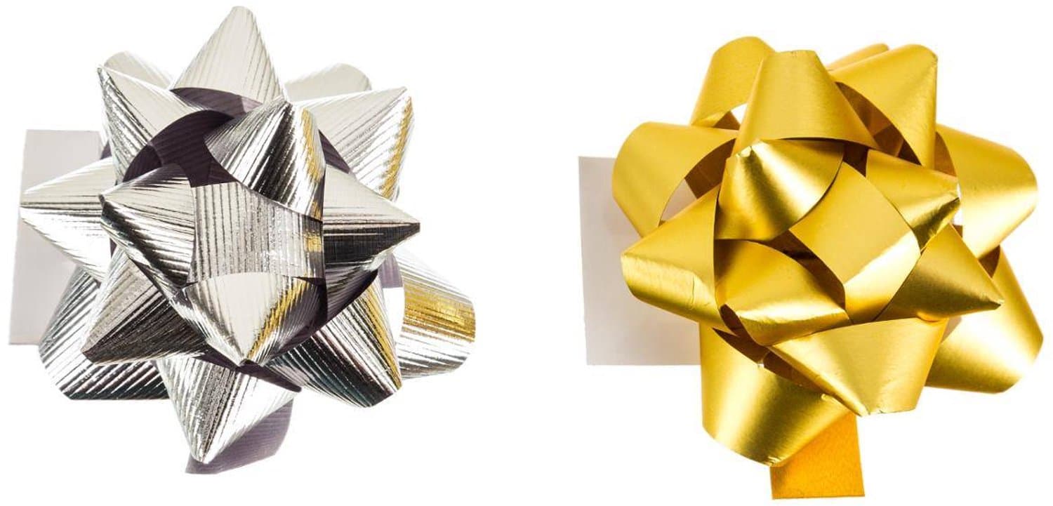 Set sterren van metallic bolduc
