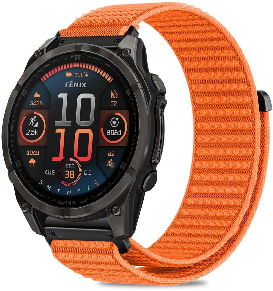 SolidKeus - 22 mm Nylon Vervangband voor Garmin Fenix 8/7 Pro E