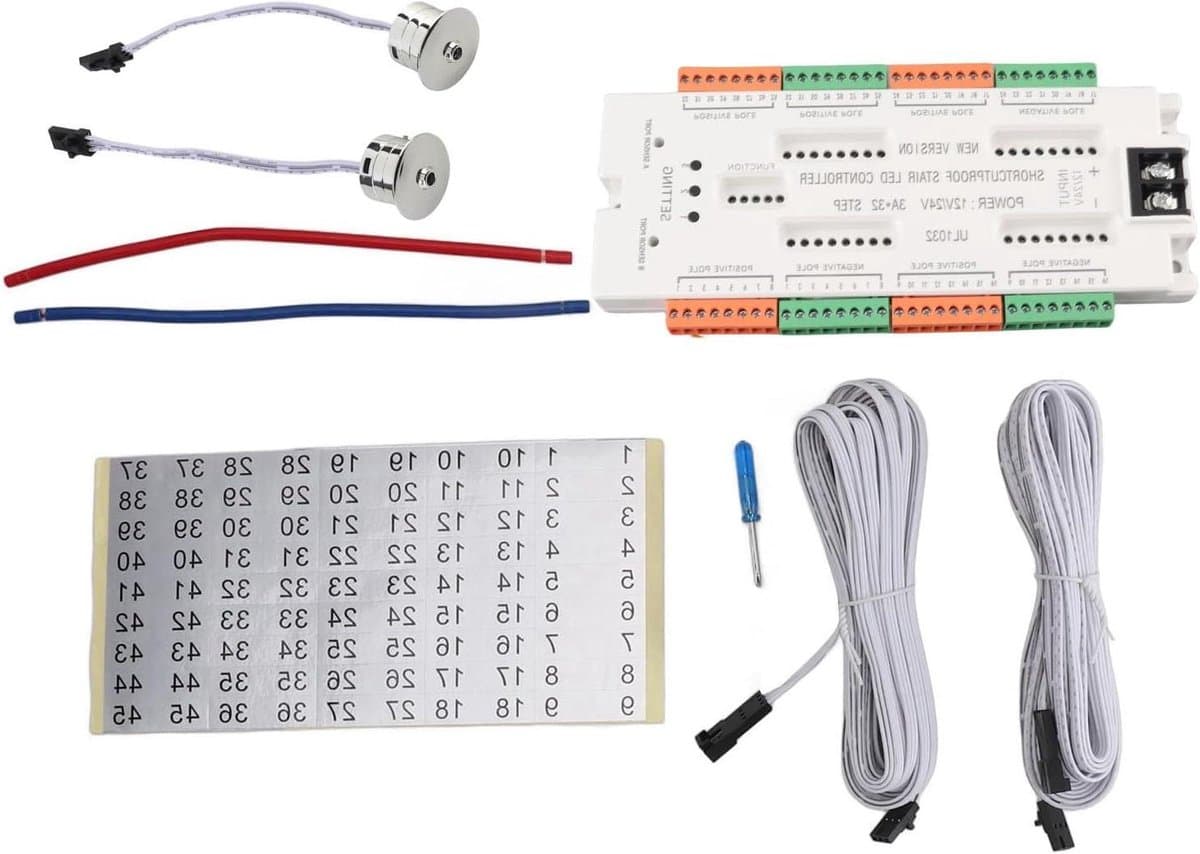 LED Trap Verlichting Controller - Bewegingssensor Lichtschakelaar - Automatische Verlichting - Instelbare Snelheid - 23D x 11B x 5H cm