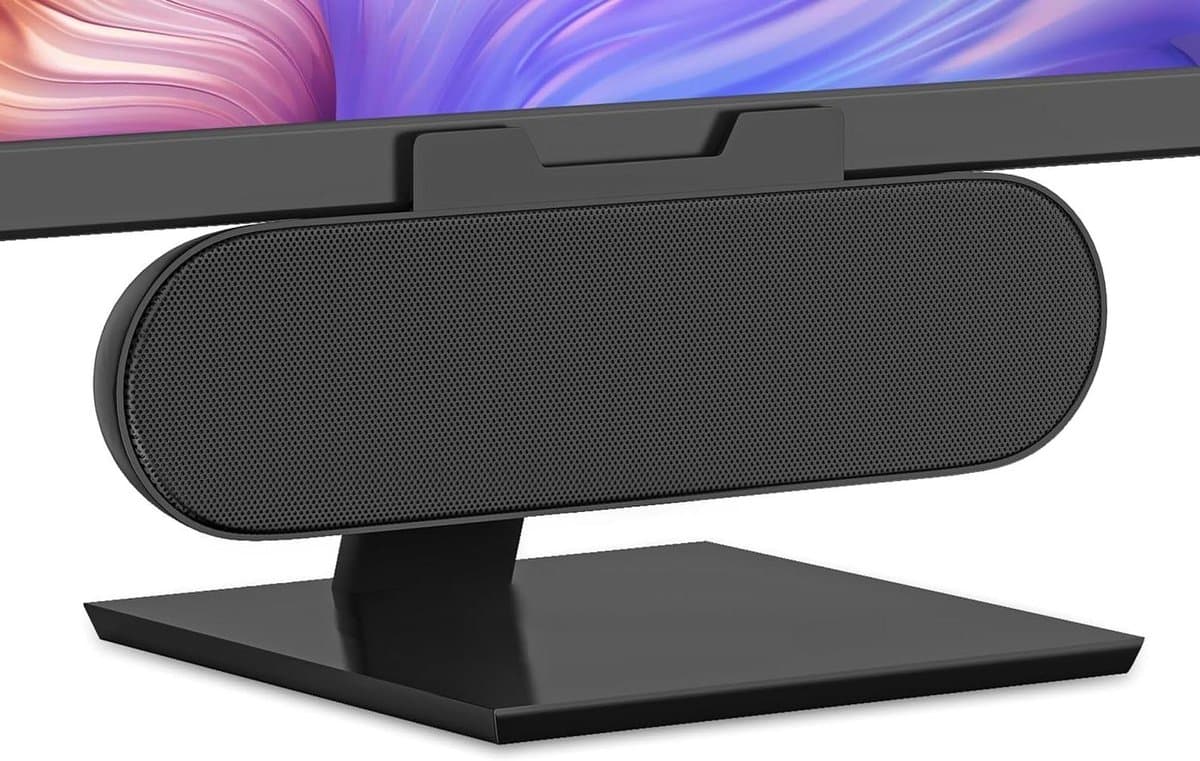 PC Luidspreker - Mini Soundbar - Desktop Audio - Clip-on Design - USB Aansluiting - Zwart