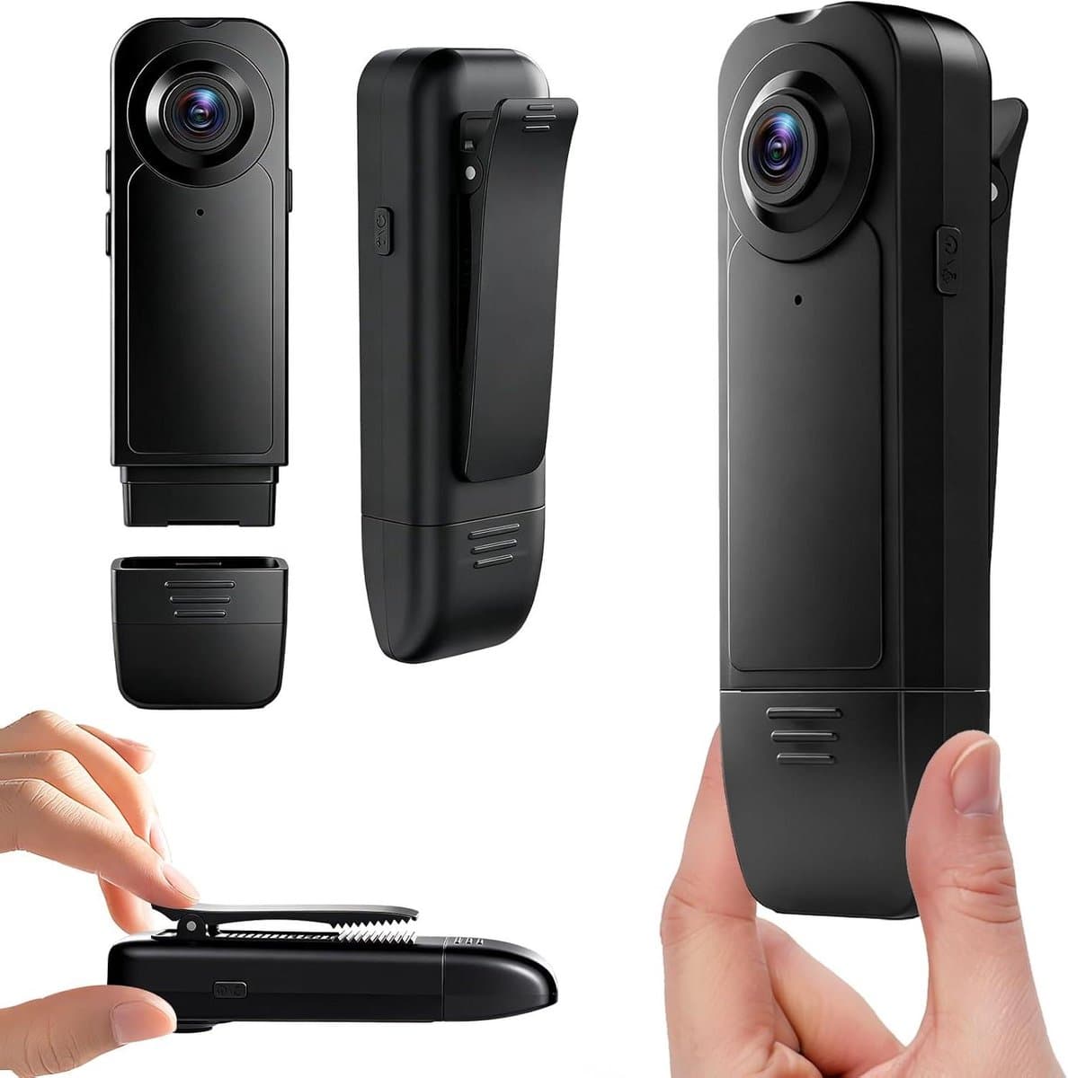Mini Camera - Draagbare Recorder - Momenten Vastleggen - 1080p HD Nachtzicht - 25 x 68 x 30 mm - Zwart