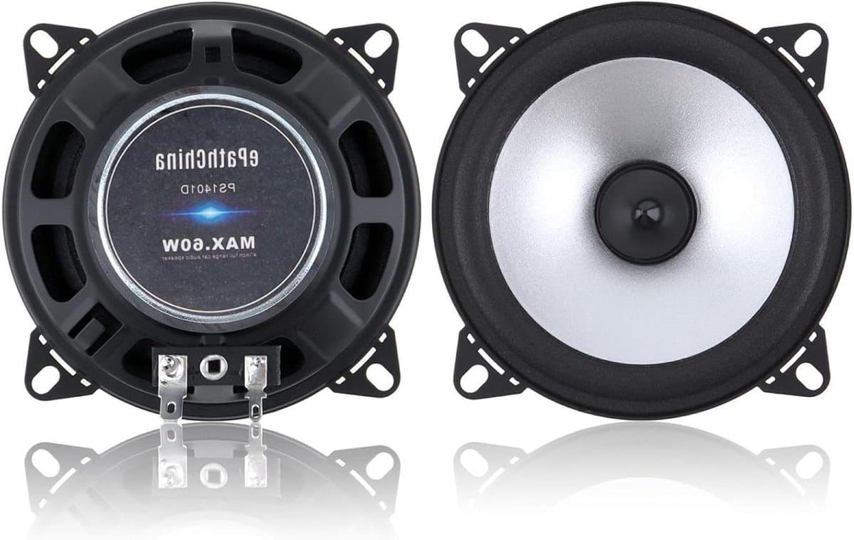 Coaxiale Luidsprekers - Autospeakers - Verbeterd Geluid - Krachtig Basgeluid - 10 cm - Donker