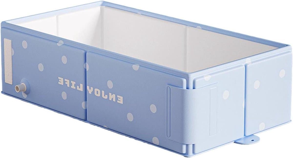 Opvouwbaar Babybad - Draagbaar Badje - Baby's Wassen - Geen Montage Nodig - 76 x 40 x 21 cm - Blauw