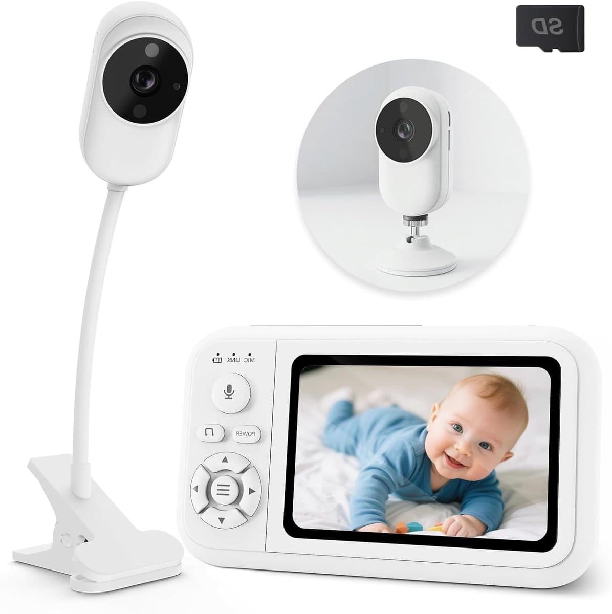 Babyfoon Camera - Babycamera Monitor - Baby in de gaten houden - Zonder Wifi