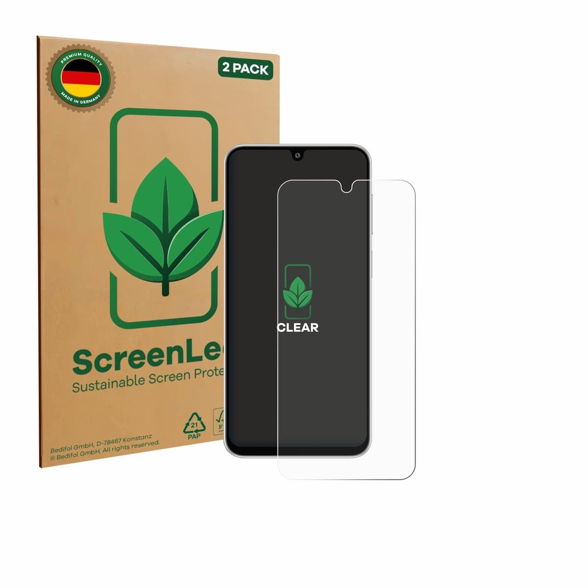 ScreenLeaf - Screenprotector voor Samsung Galaxy F36 - Duurzame schermbescherming Folie Beschermfolie transparant 2 Stuks
