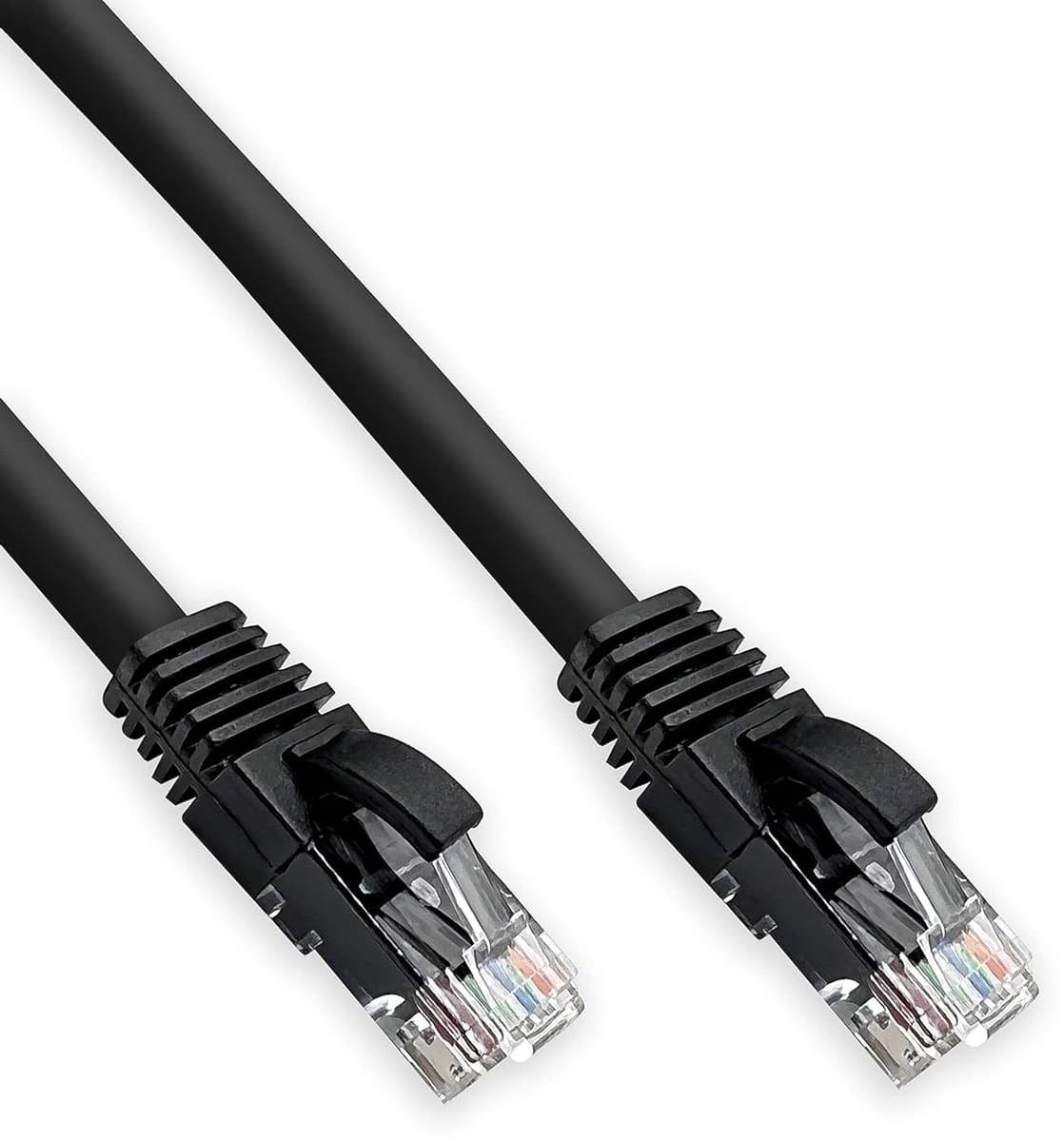 Ethernet LAN Kabel - Netwerkkabel UTP - Apparaten Verbinden - Halogeenvrije Isolatie - 15 m - Zwart