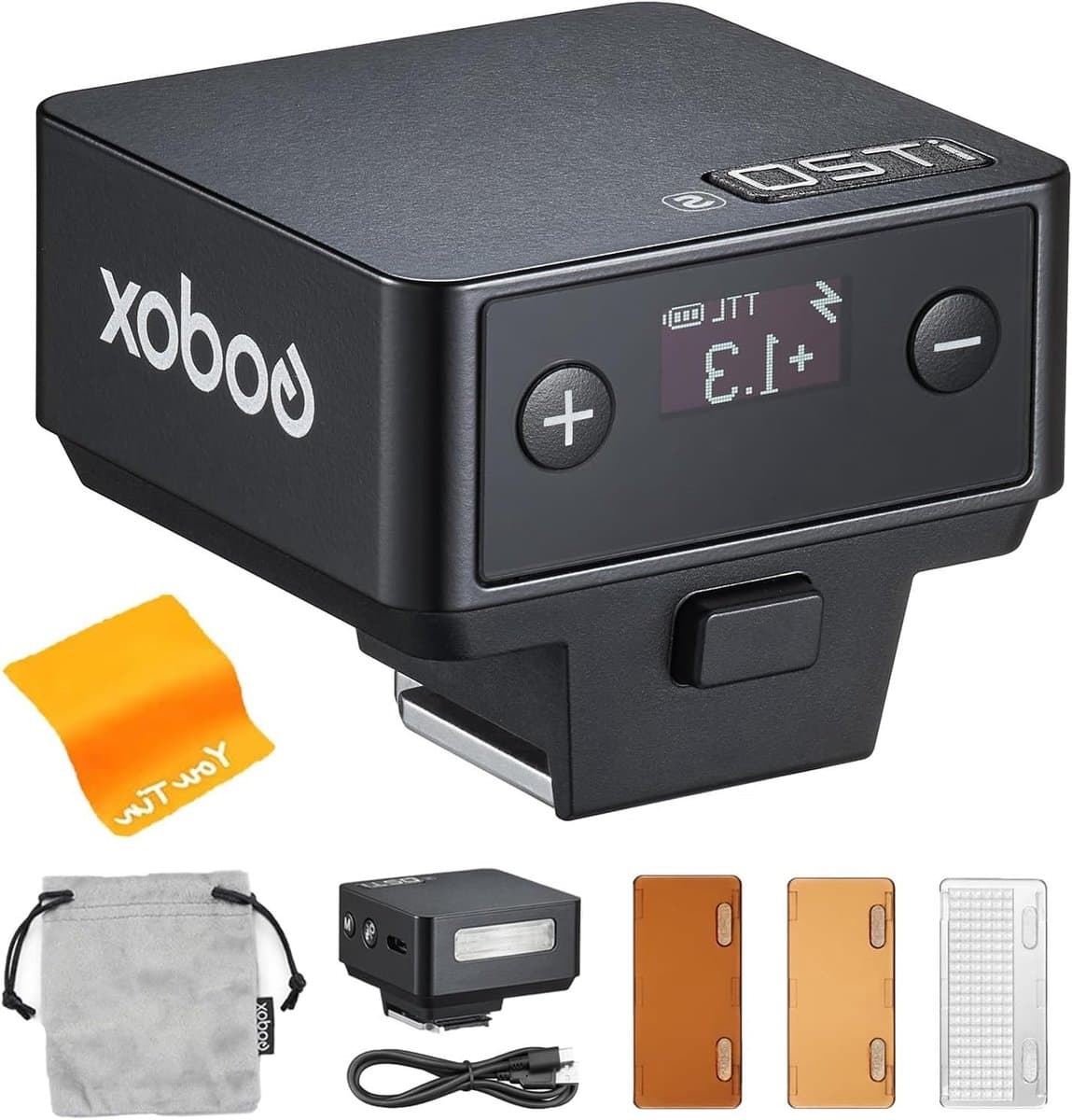 Mini Flitser voor Sony Camera's met 700 Flitsen, Snelle Oplaadtijd en Magnetische Diffuser, Ideaal voor Fotografie en Videografie