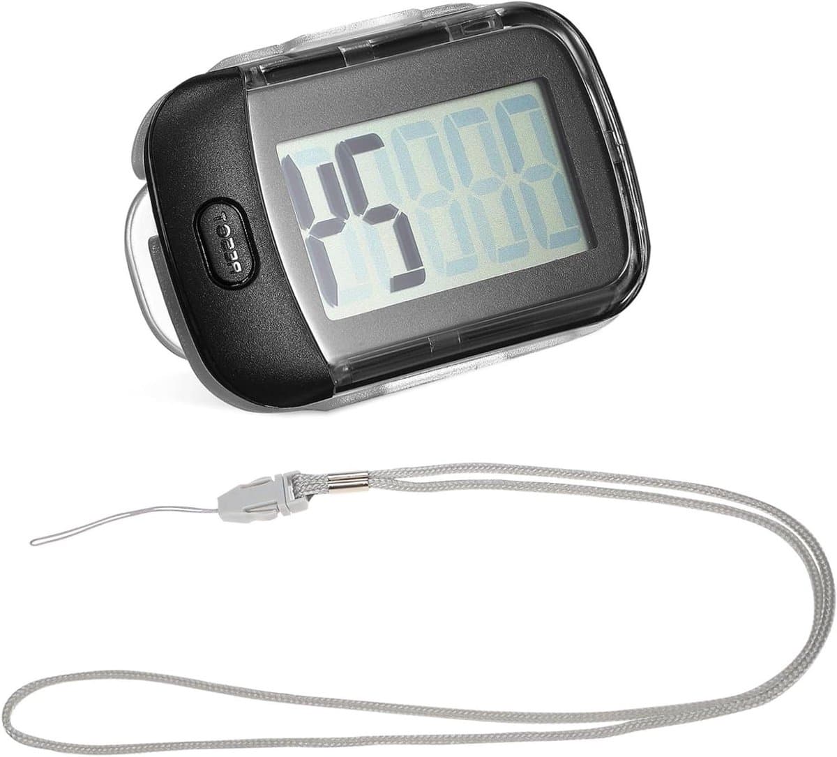 Draagbare Stappenteller - Fitness Tracker - Dagelijkse Activiteit - 3D Nauwkeurige Meting - 62 x 62 cm - Zwart