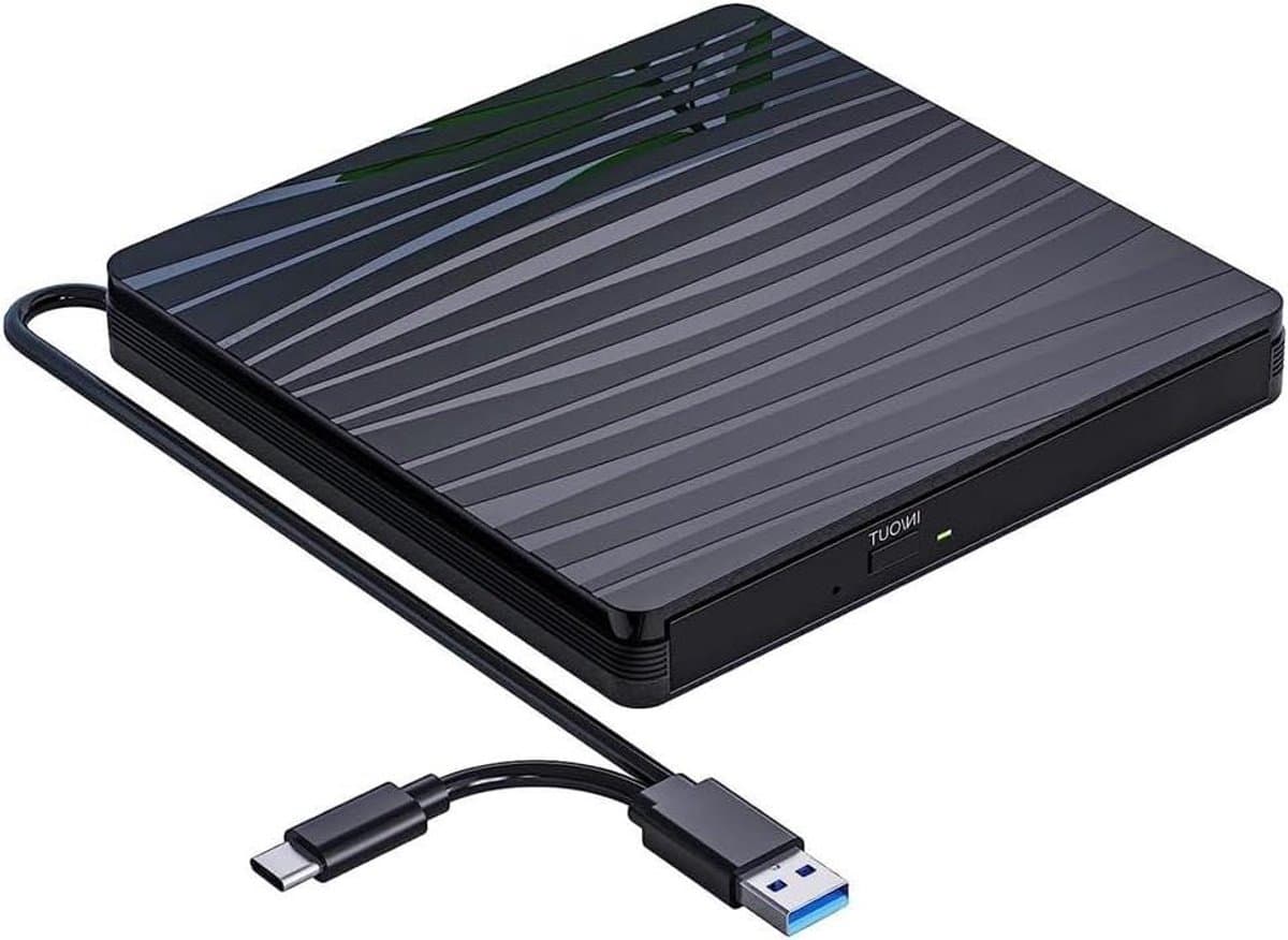 Externe CD/DVD Drive - Draagbare Optische Drive - Bestanden Branden - USB 3.0 Type-C