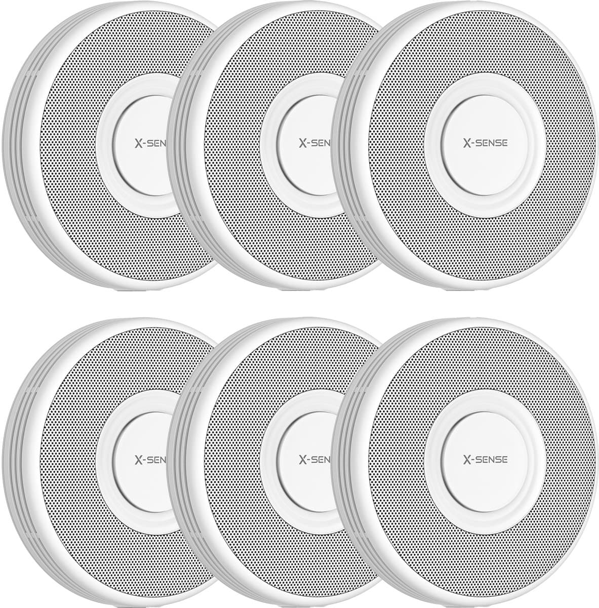 X-Sense XS0B-MR Slimme voice rookmelder met WiFi 6-pack - Link+ Pro - Gesproken meldingen - Draadloos RF koppelbaar - Brandalarm