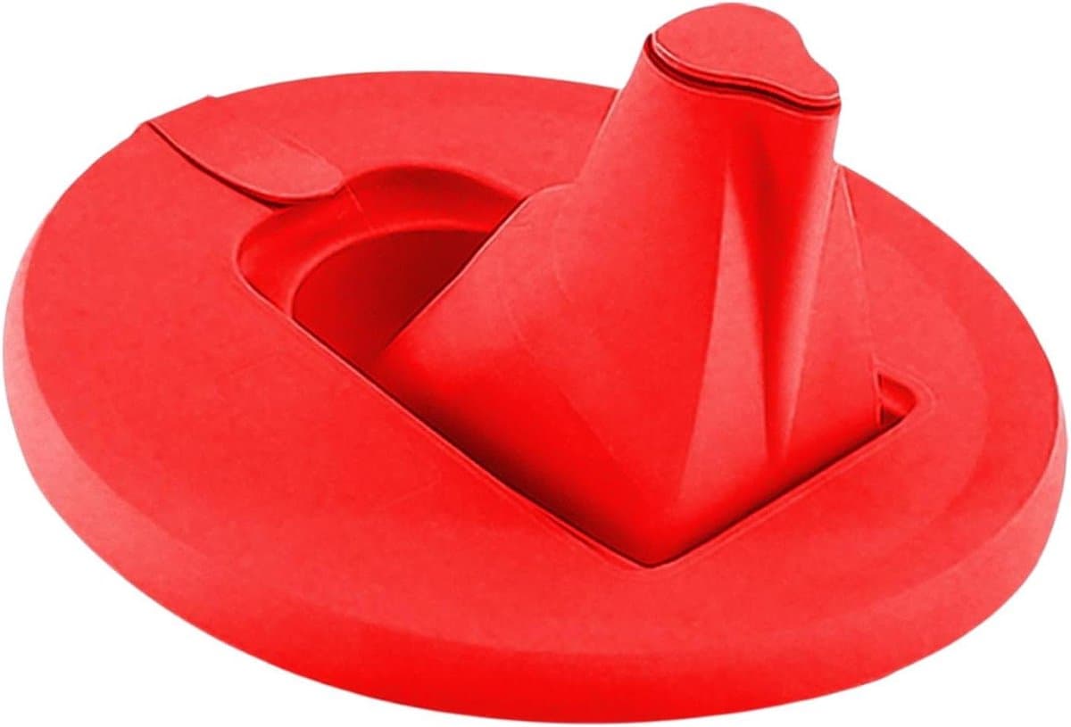 Opvouwbare emmer - Schenktuit pot - Schilderwerk opruimen - Lekvrije tuit - 18 cm - Rood