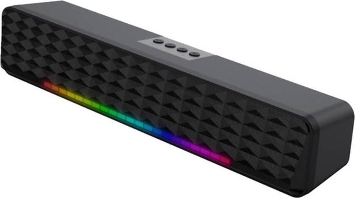 Bluetooth 5.0-luidspreker-Subwoofer-Soundbar-RGB dynamische lichteffecten PC-luidsprekers-professionele dual-modus geluidseffecten-Geschikt voor computers, mobiele telefoons en tv's