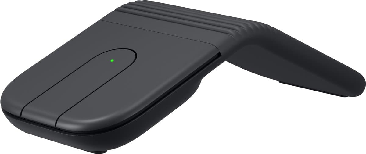Logitech Mobi Fold - Ovouwbare Muis - Draagbaar - Touch Scrolling – Stille Klikken – 4K DPI – Bluetooth - Zwart