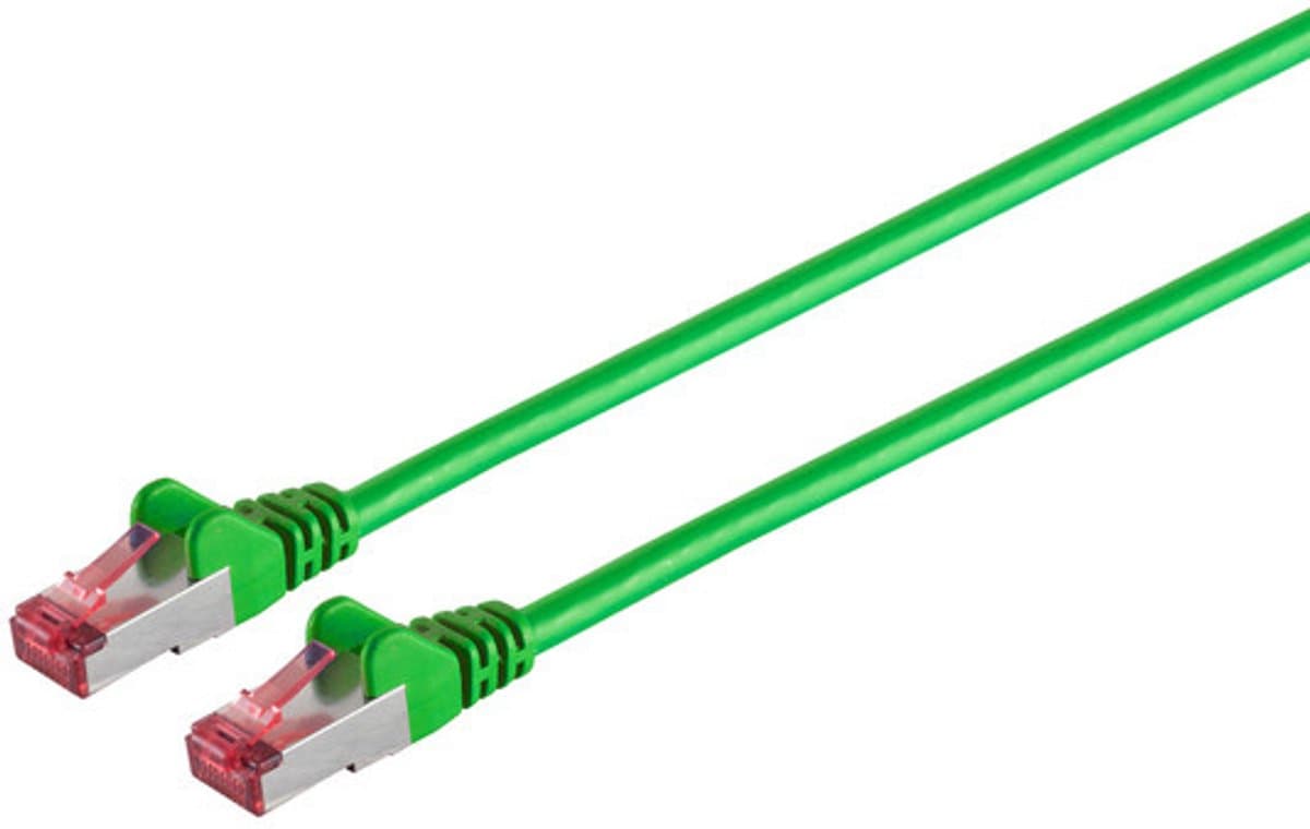 Patchkabel cat6A S/FTP PIMF Halogenfrei grün 0,25m