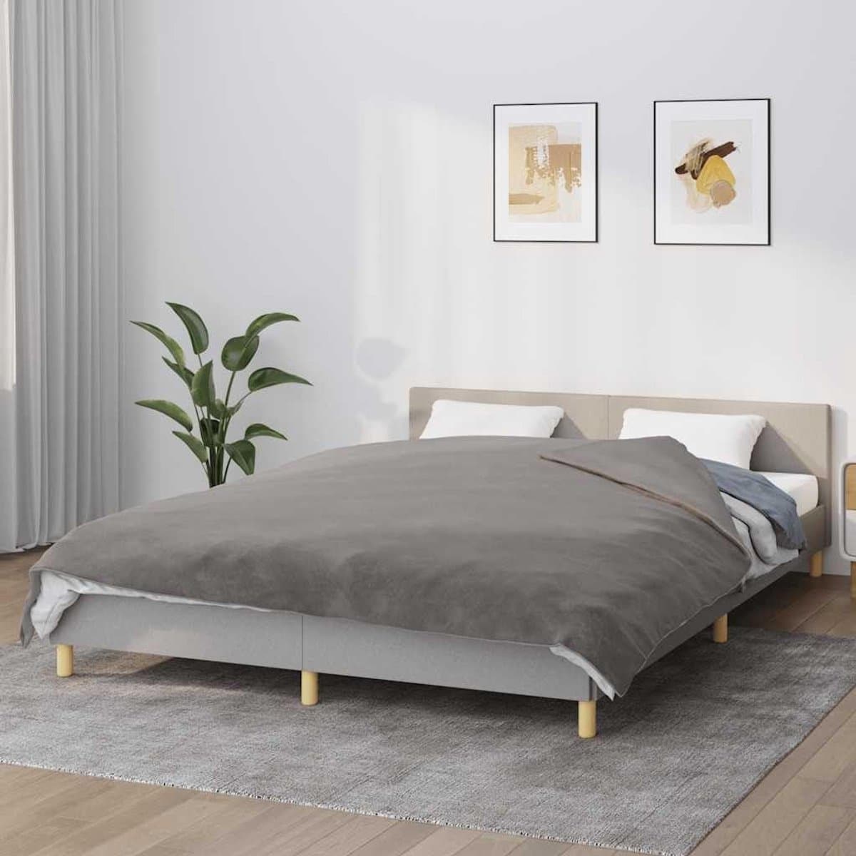 Gewichtsdeken - Verzwaringsdeken - Betere Slaap - Gelijkmatige Druk - 200 x 225 cm - Grijs