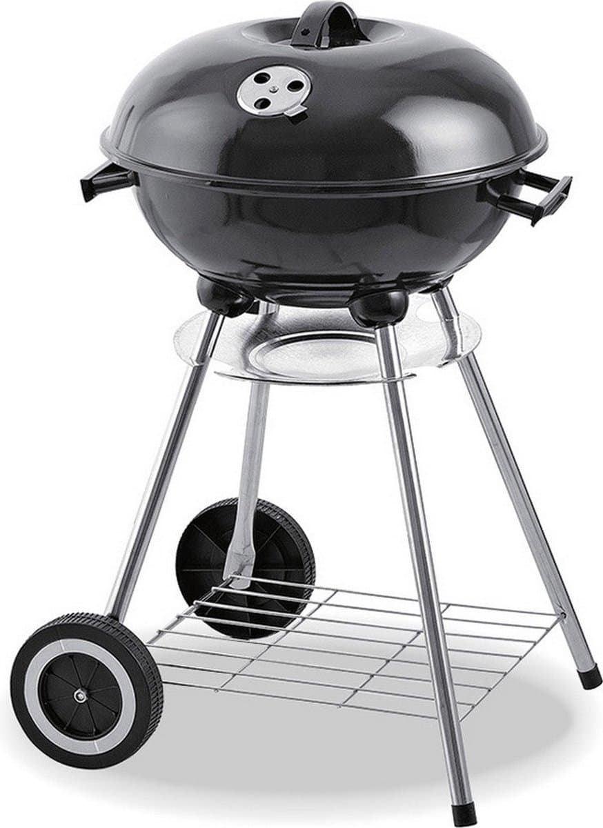 Houtskool Barbecue Metaal op Wielen (78x46cm)