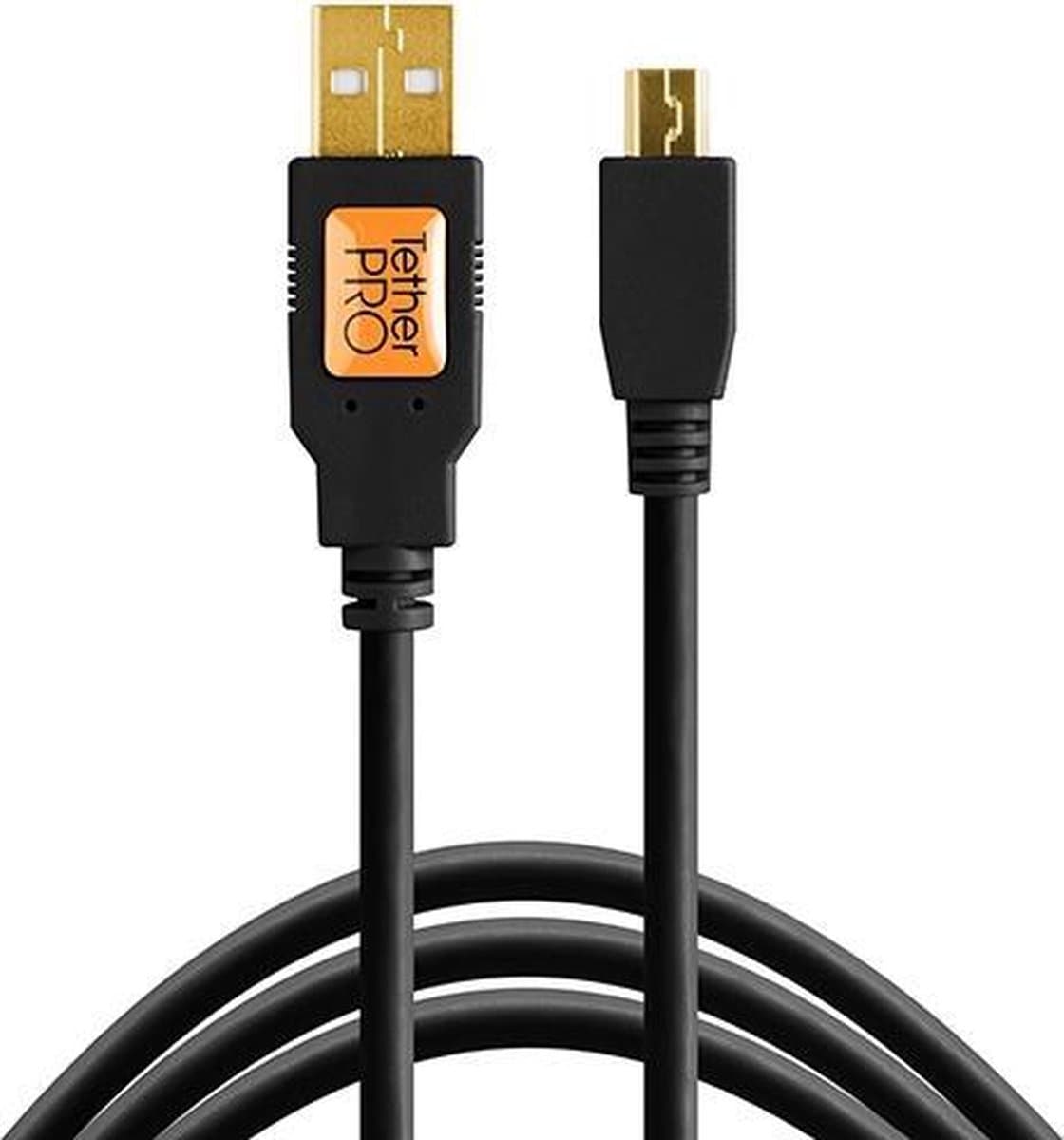 Tether Tools TetherPro USB 2.0 Male to Mini-B 5 pin, 4.6m zwart
