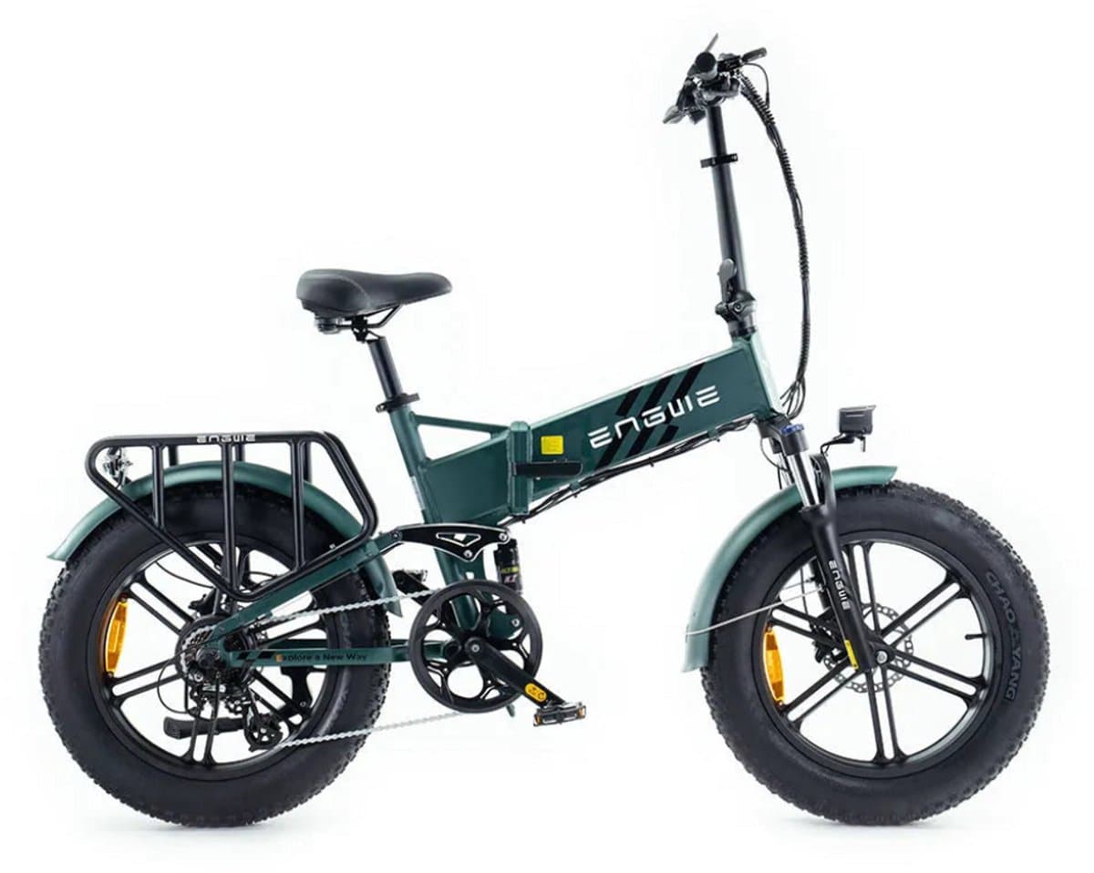 ENGWE Engine Pro 2.0 Elektrische Vouwfiets - Fatbike - 20 Inch - 250W Motor - 8 Versnellingen - 110 km Actieradius - Hydraulische Schijfremmen - Groen