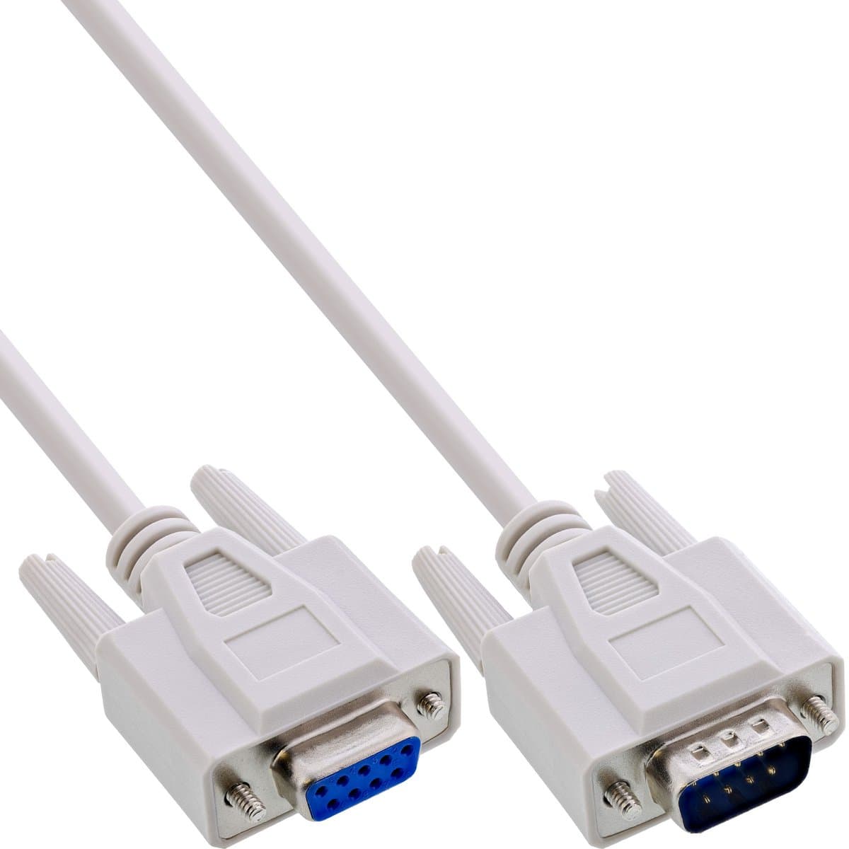 Premium seriële RS232 verlengkabel 9-pins SUB-D (m) - 9-pins SUB-D (v) / gegoten connectoren - 20 meter