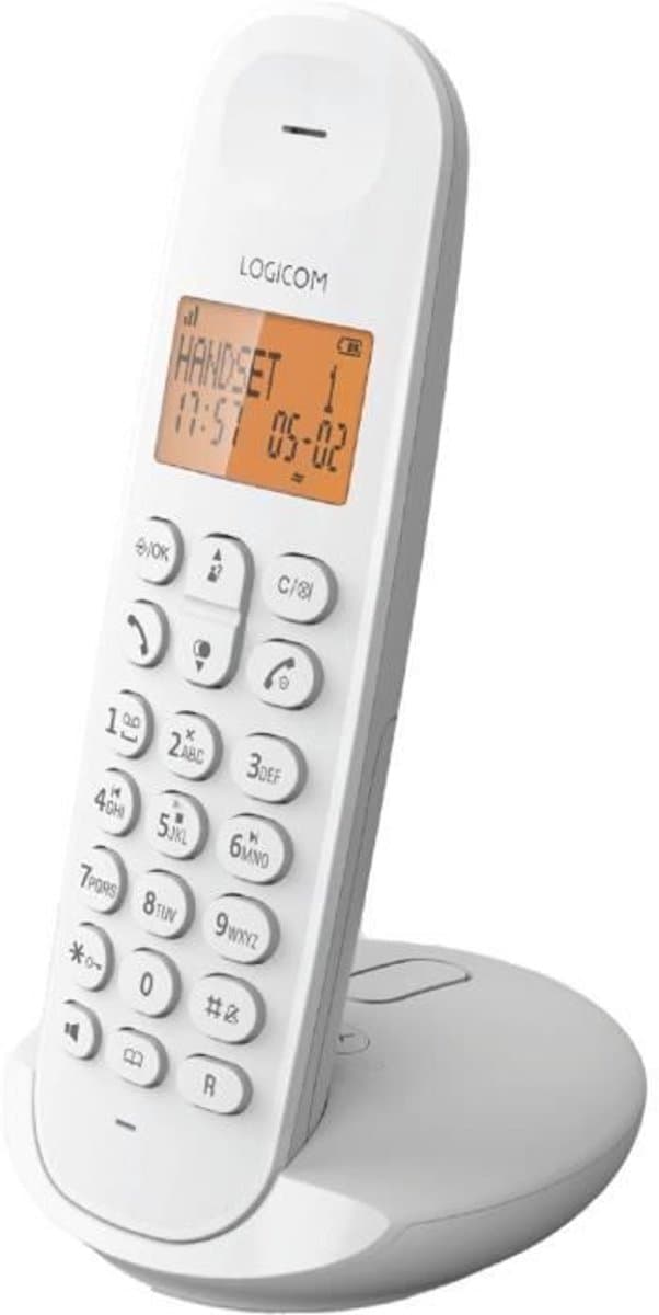 Draadloze vaste telefoon - LOGICOM - DECT ILOA 155T SOLO - Wit - Met antwoordapparaat