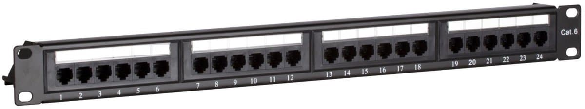 DSIT CAT6 UTP patchpaneel - 24 poorts