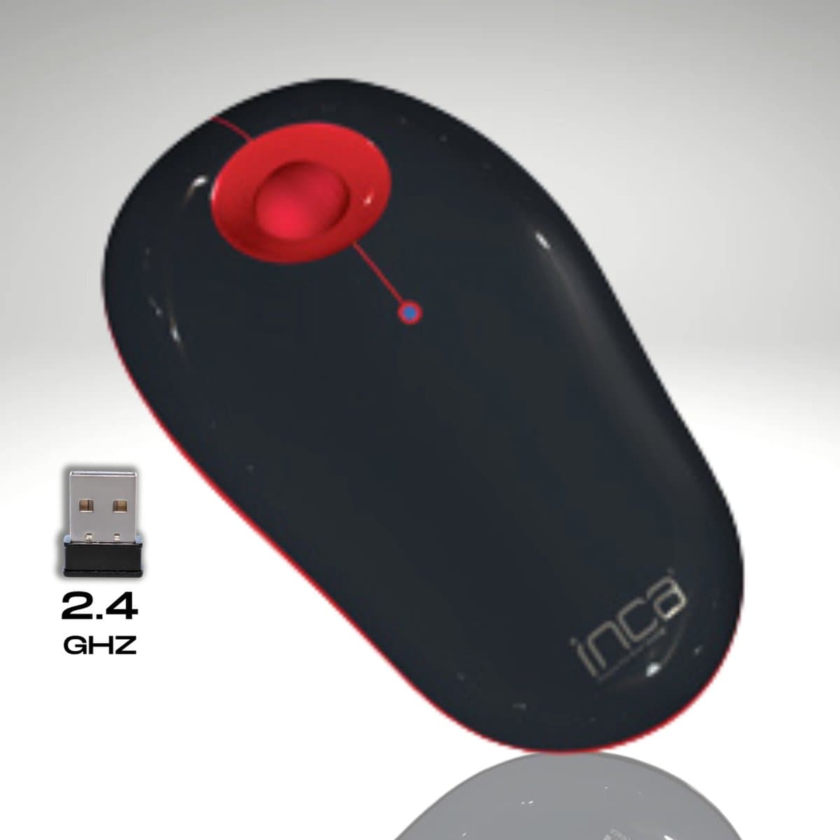 Inca Vivre IWM-FK334TR Ergonomisch Draadloze Optisch Muis - 2,4 GHz - 1600DPI