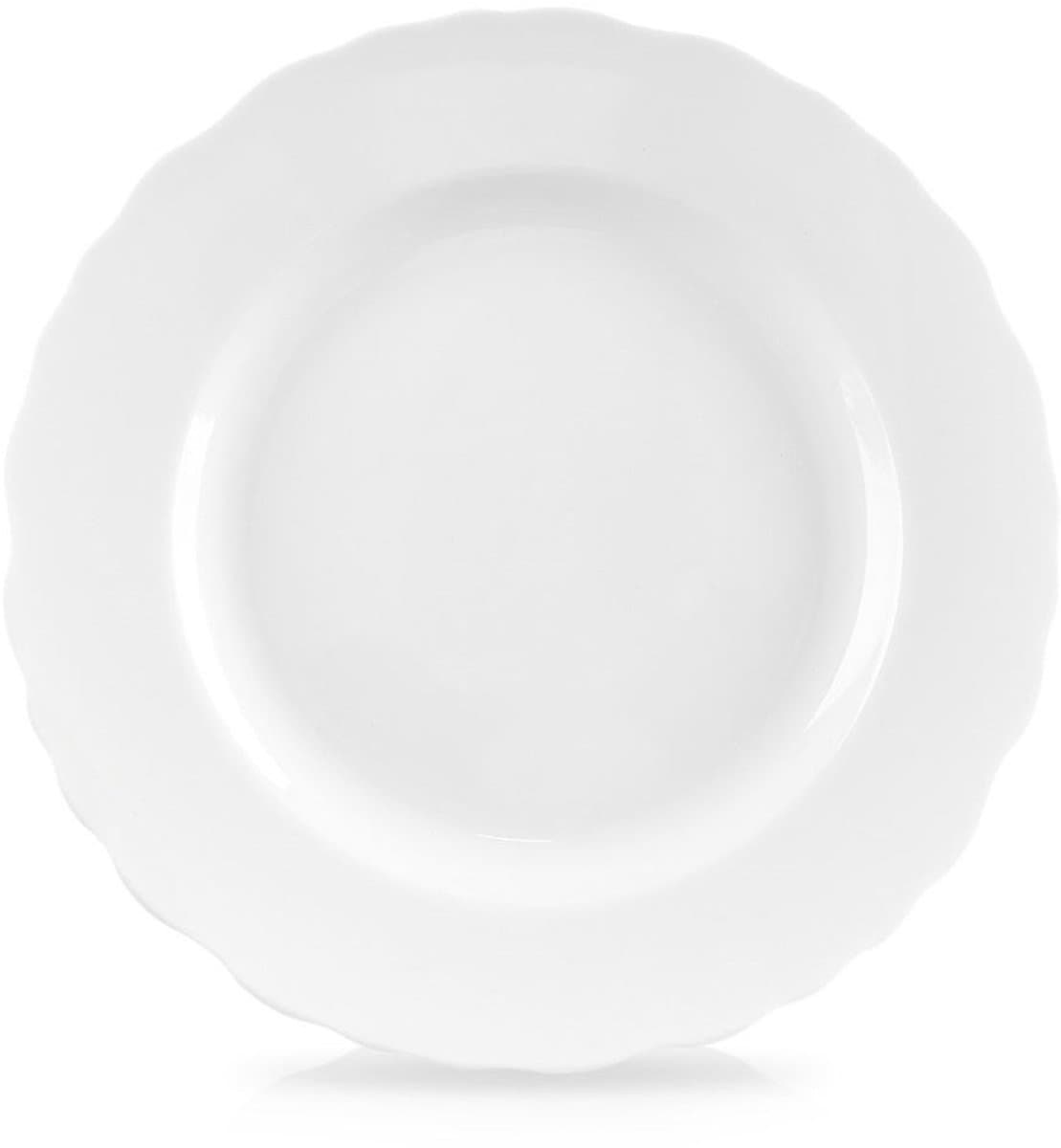 Orion MONA Serie - Porseleinen Dessertbord - 19,5 cm - Golf Rand - Wit