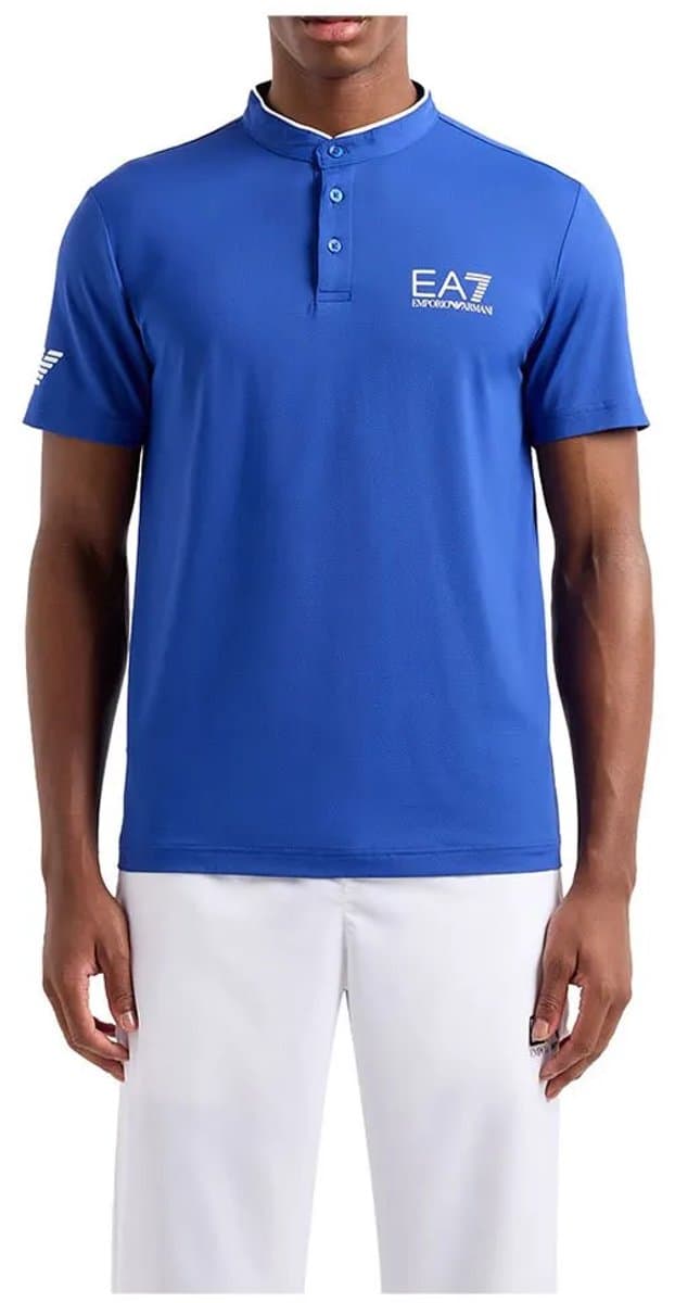 Ea7 Emporio Armani 8npt21-pjemz Korte Mouw Poloshirt Blauw L Man