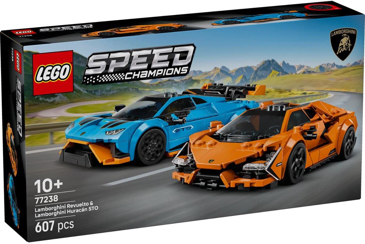 LEGO Speed Champions Lamborghini Revuelto en Huracán STO 77238