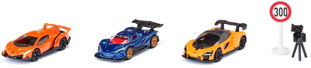 Siku supercars cadeauset - Lamborghini Veneno, Apollo I.E., McLaren Senna, 1:87
