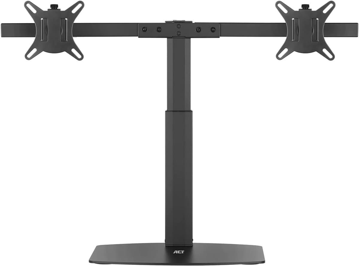 Dubbele Monitor Arm met Gasveer voor Twee Schermen tot 27 Inch