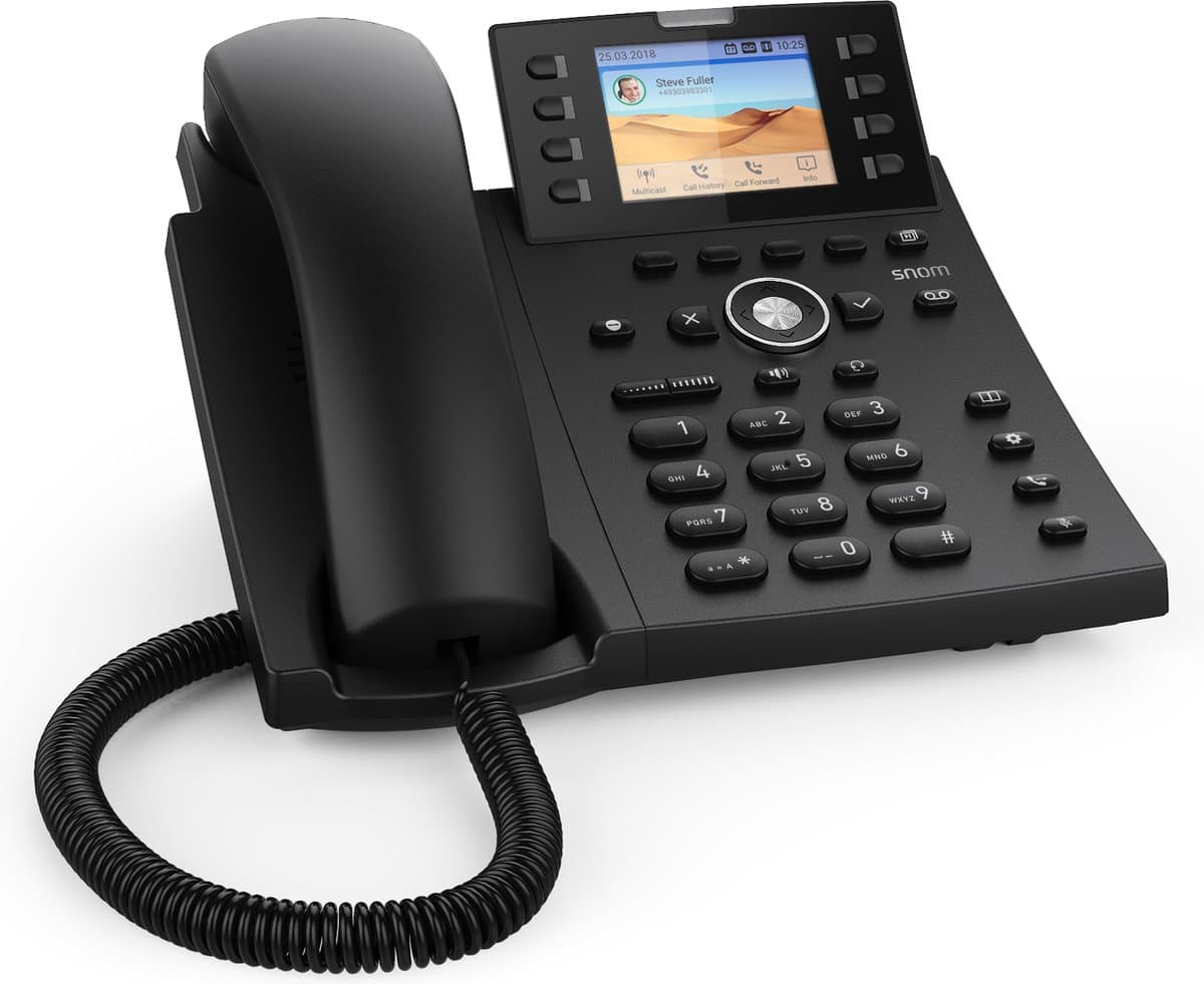 Snom D335 IP telefoon Zwart TFT