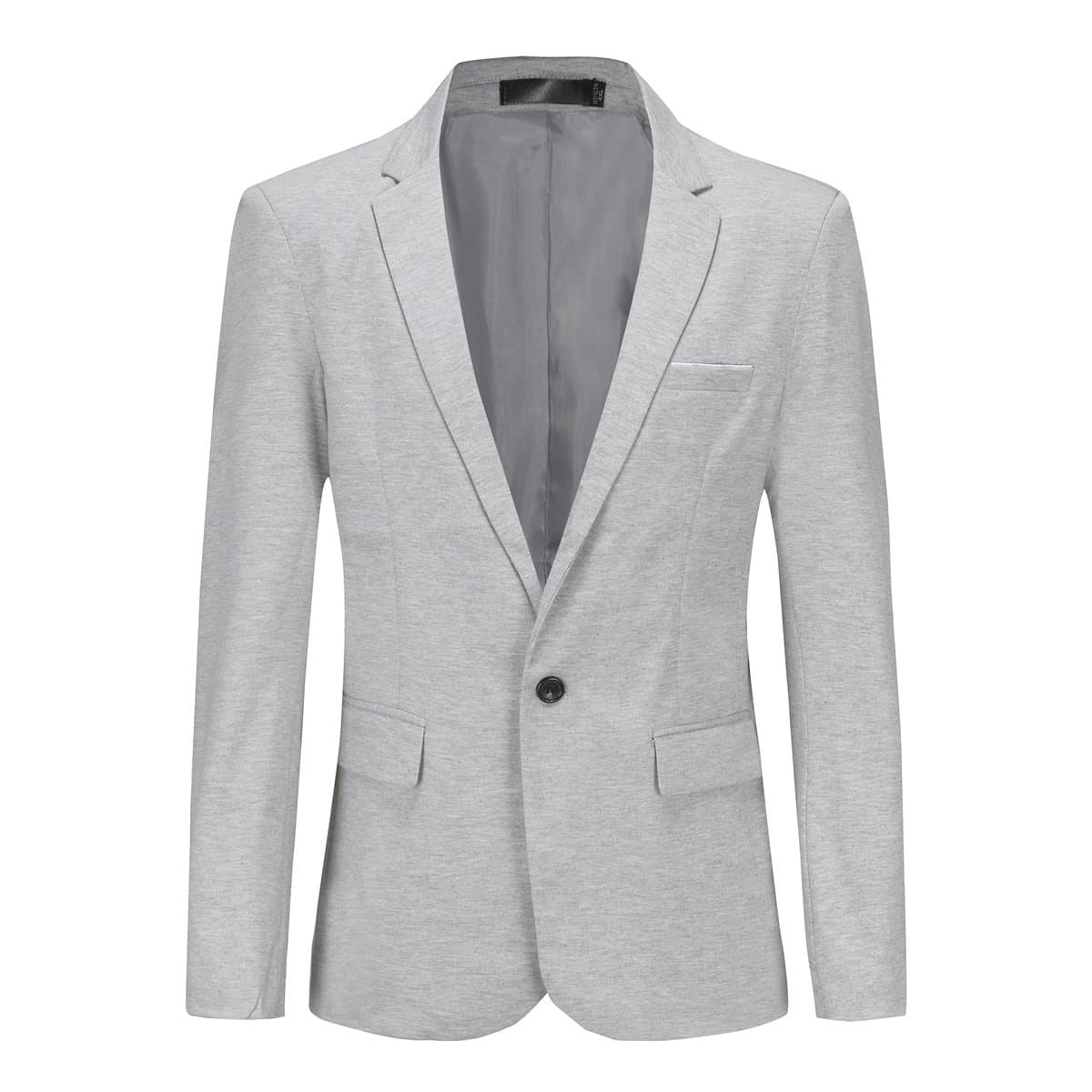 Allthemen Heren Blazer - Blazer Met Één Knoop - XL