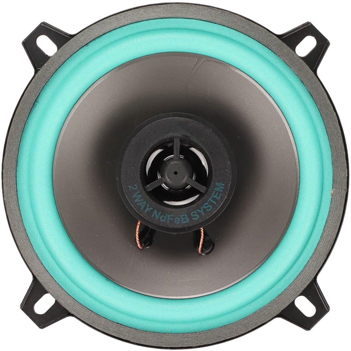 Car Coaxial Audio Speakers Stereo, 100W 4 Ohm Middle Range High Sensitivity 5 Inch 2 Way Car Coaxial Speaker for All Car Sound Systems
