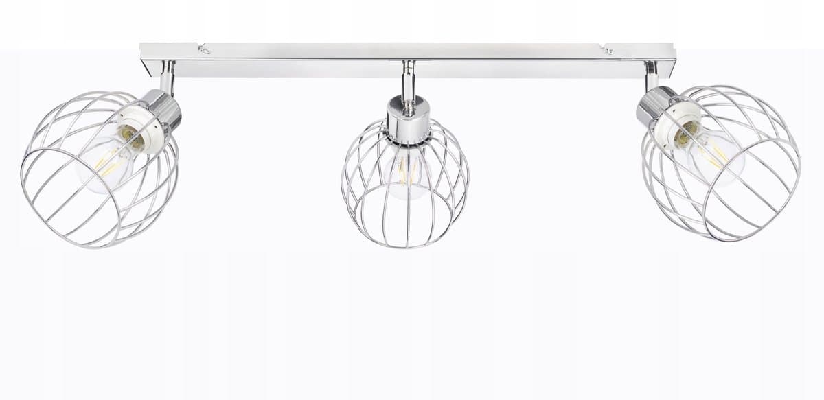Hanglamp Loft Metaal Chroom 3xBollen E27 Verstelbaar