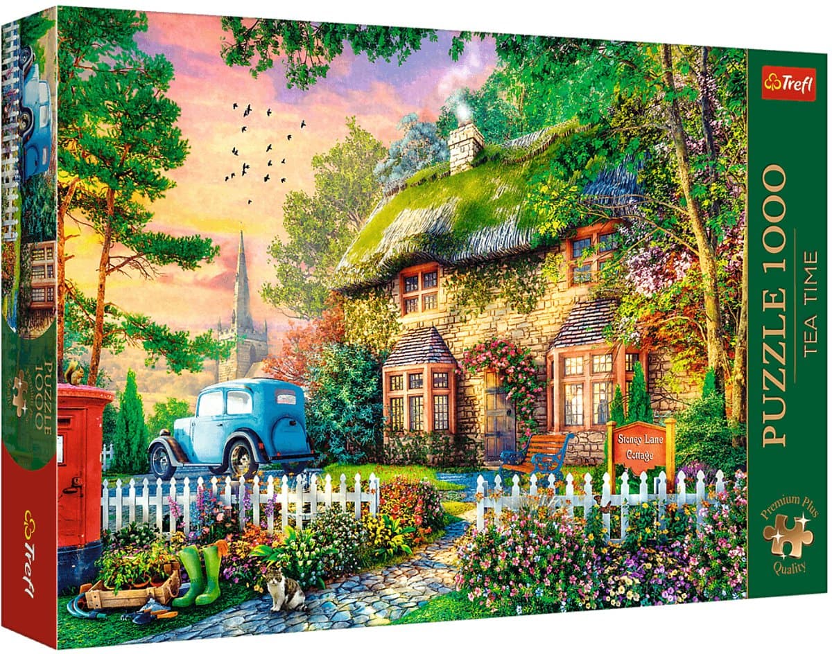 Trefl legpuzzel 1000 stukjes - Premium Plus Tea Time Stoney Lane Cottage.