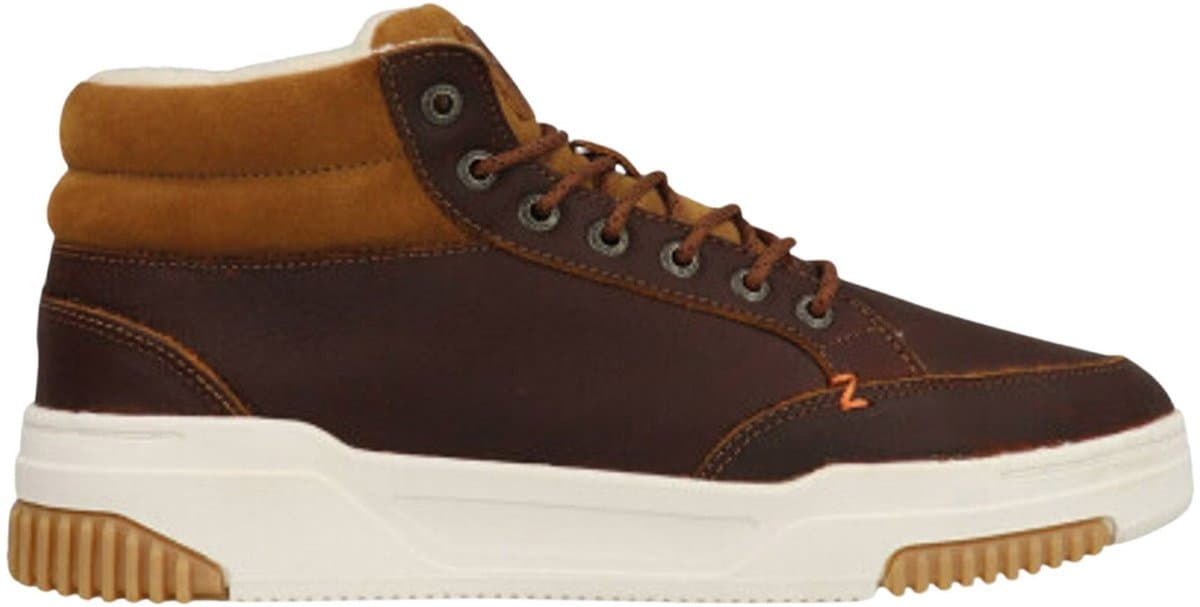 HUB Mark 2.1 Sneakers Heren - Leren Sneaker - Cognac - Maat 41
