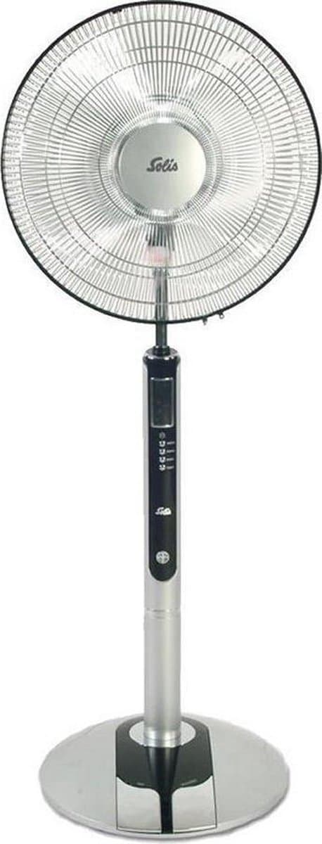 Solis Fan-Tastic 750 Statiefventilator - Ventilator Staand Met Afstandsbediening - 130 cm Hoog - Grijs/Zwart