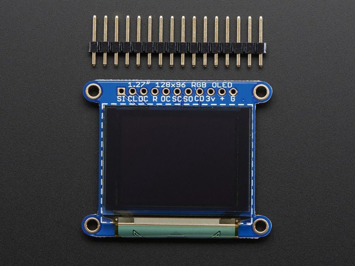 OLED Breakout Board - 16-bit kleuren 1,27 inch w / microSD-houder Adafruit 1673