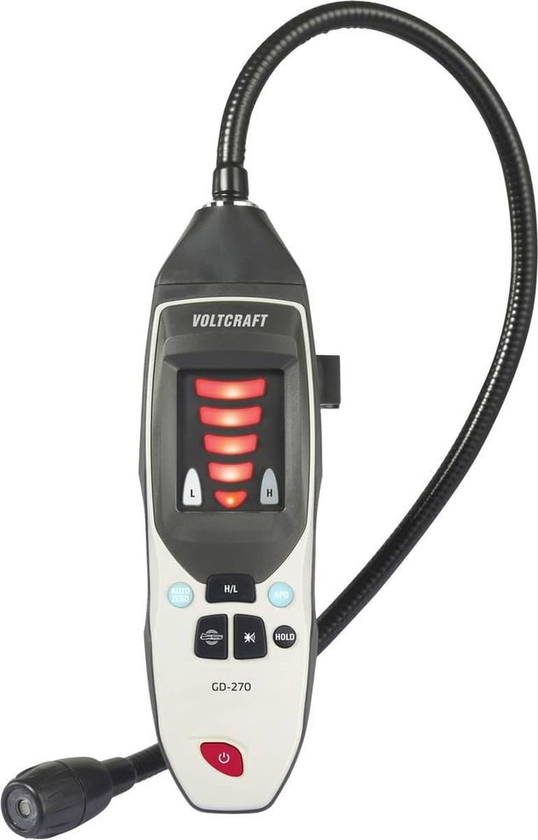 VOLTCRAFT GD-270 Gaslekdetector Methaan, Waterstof, Propaan, Etheen, Ethaan, Hexaan, Benzeen, Iso-butaan, Ethanol, Acee