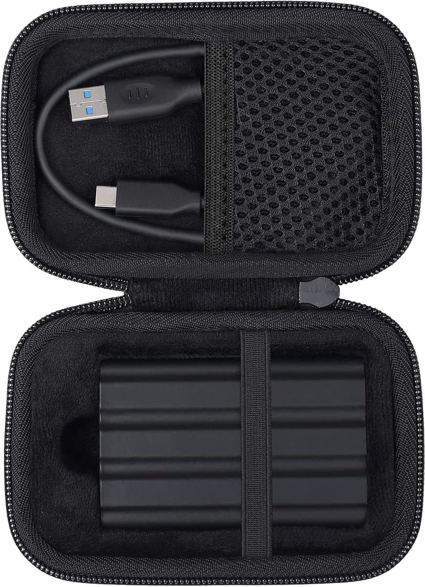 Harde Opslag Draagtas voor SAMSUNG T7/T9 1 TB 2 TB 4 TB - Externe SSD Harde EVA Shockproof Opslag Reistas