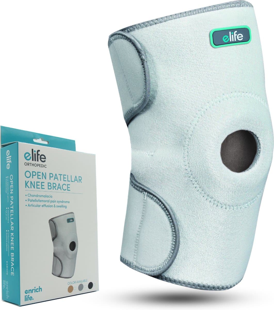 Elife Orthopedische Kniebrace - Ademend & comfortabel - Sportbrace - Patellabrace - Knee brace - Universeel