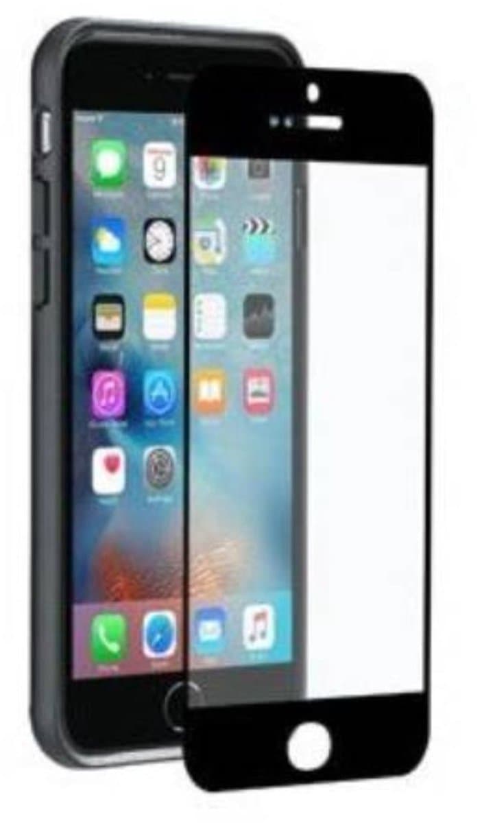 MYWAY, Schermbeschermer Geschikt voor Apple iPhone 6/6S EASY GLASS CASE FRIENDLY, Zwart
