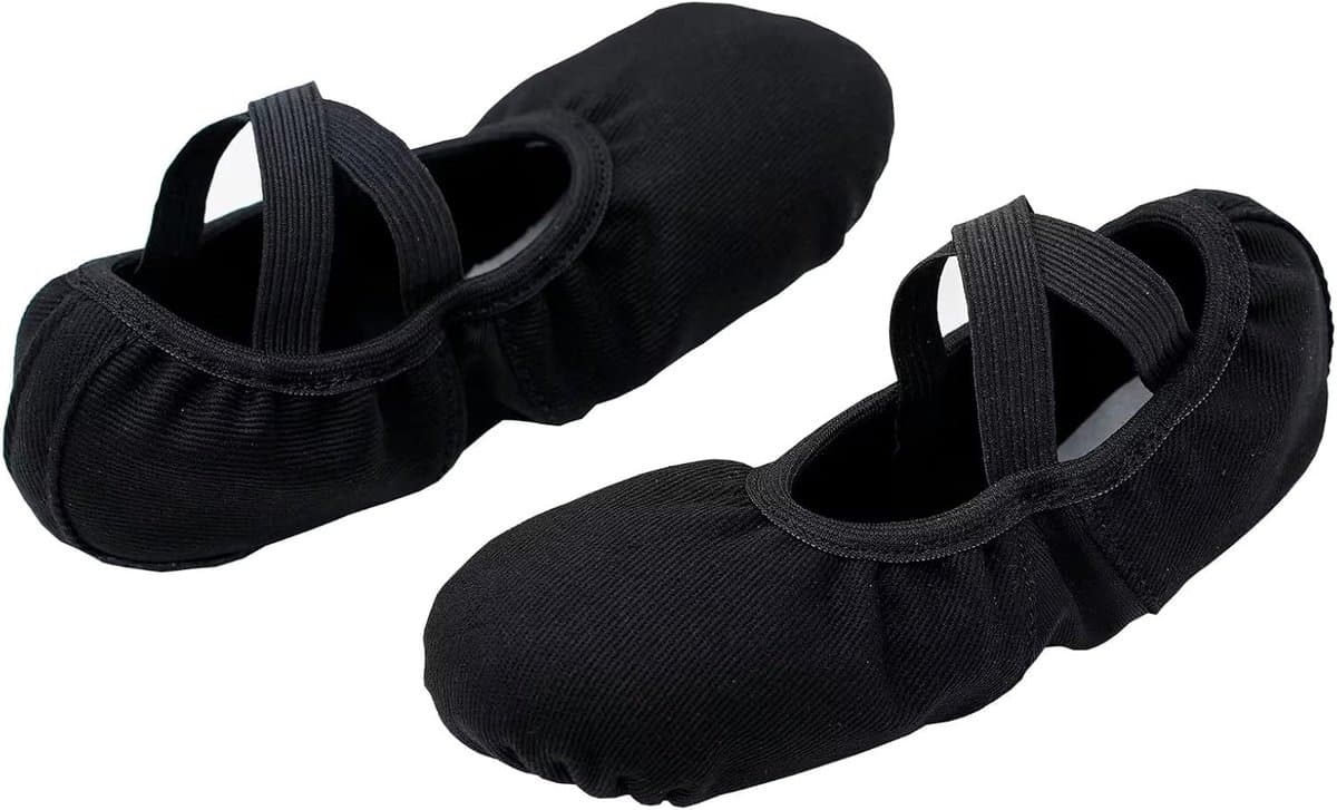 Stretch Canvas Dance Slipper Ballet Schoen met Split Zool