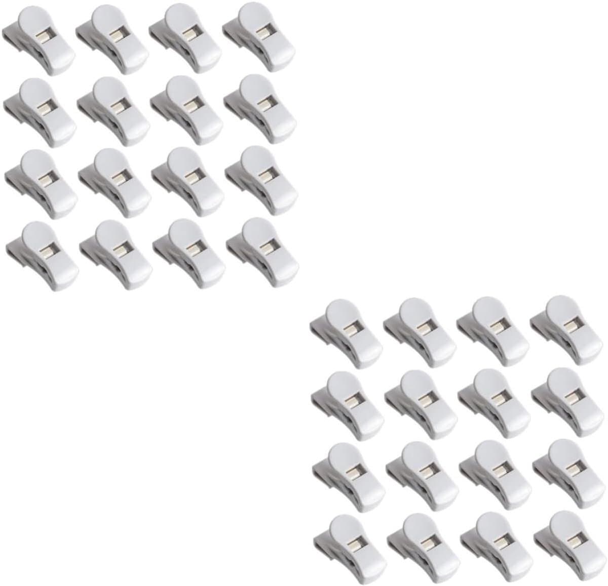 Koelkast Clips - Opbergclips Hangende Clips - Koelkast Organiseren - Ruimte Besparend Ontwerp - 32 stuks - Grijs