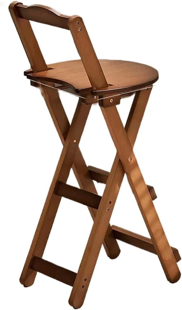 Opvouwbare Barstoel - Klapstoel Hoge Kruk - Zitcomfort Buiten - X-vormige Stalen Constructie - 300 kg Draagvermogen - B